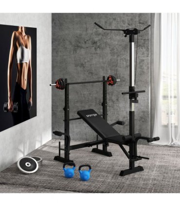 SPORTNOW 20kg Adjustable Barbell Weights Set for Home Gym Strength Training