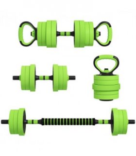 SPORTNOW Weight Dumbbells Set, Barbell, Kettlebell, Push Up Stand, 40kg