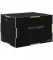 SPORTNOW 51/61/76cm Plyometric Jump Box, Wooden Plyo Box for Home Gym