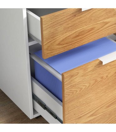 HOMCOM 2 Drawer Filing Cabinet with Adjustable Hanging Bars for A4 and Letter
