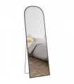 HOMCOM Full Length Mirror with Aluminium Alloy Frame Hanging or Leaning Black