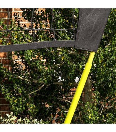 SPORTNOW Portable Badminton Net Set with Volleyball Net, Rackets, Shuttlecocks