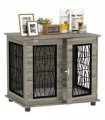 PawHut Dog Crate Furniture, End Table for Medium Dogs w/ Cushion