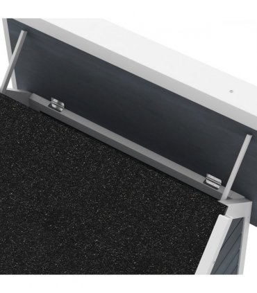 PawHut?Outdoor Feral Cat House with Openable Asphalt Roof,?Grey