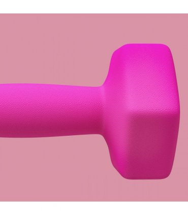 SPORTNOW Set of 2 Hexagonal Dumbbells Weights Pair, 2 x 3kg, Pink