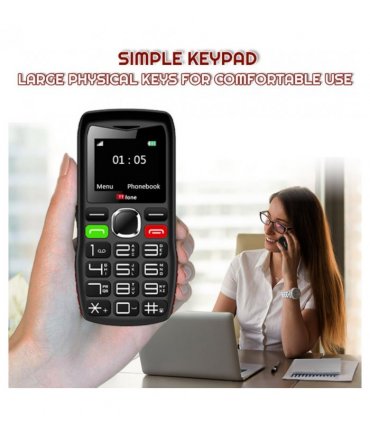 TTfone TT880 Easy-to-Use Mobile Phone for Seniors and Elderly - Large Button Phone with Emergency Assistance Button with USB Cable
