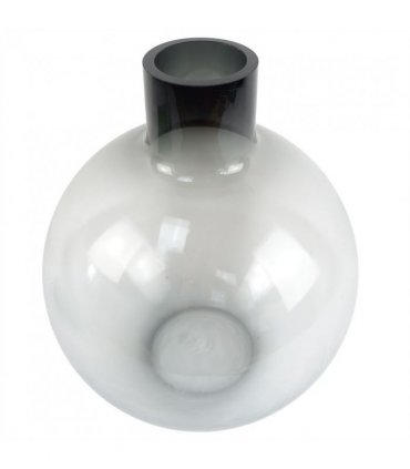 40cm Grey Smoke Bottle Glass Vase