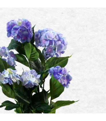 Artificial Hydrangea Flowering Plant Blue
