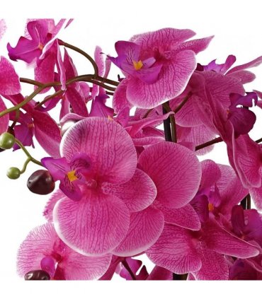60cm Orchid Artificial Pink- Gold Ceramic Planter
