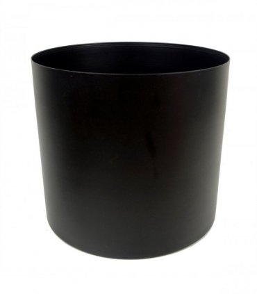 Leaf Metal Planter Plant Pot Black 20 x 18cm