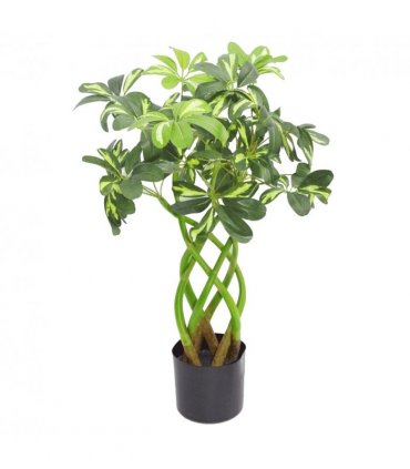 70cm Artificial Plant Bonsai Bush Twisted Stem Golden Capella