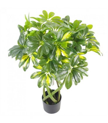 70cm Artificial Plant Bonsai Bush Twisted Stem Golden Capella