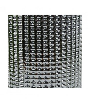 30cm Silver Dot Glass Vase