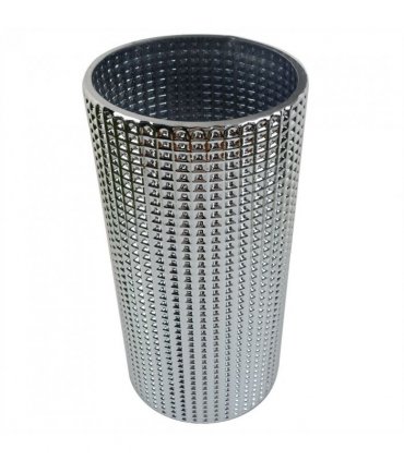 30cm Silver Dot Glass Vase