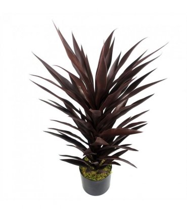 85cm Dark Red Yucca Plant Artificial