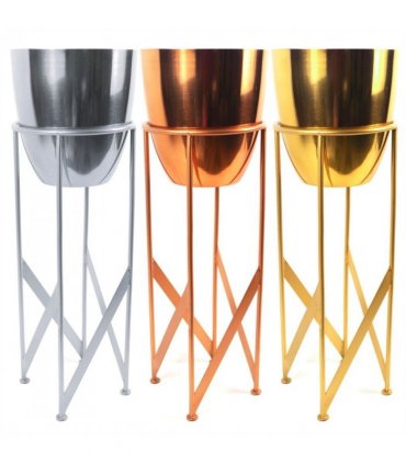 55cm Copper Planter with Matching Stand