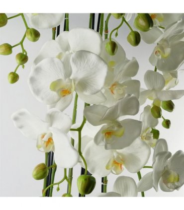110cm Large White Orchid Plant Artifcial 41 REAL TOUCH flowers