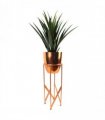 90cm Copper Planter with Artificial Yukka Plant