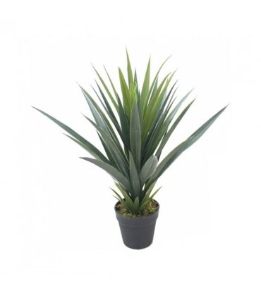 90cm Copper Planter with Artificial Yukka Plant