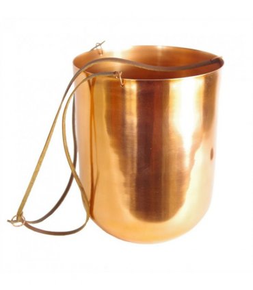 Leaf Copper Hanging Planter 18 x 22cm