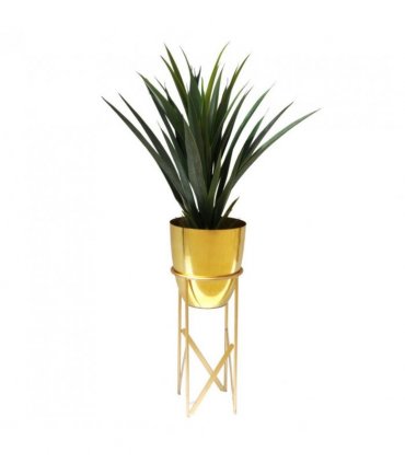 55cm Gold Planter with Matching Stand