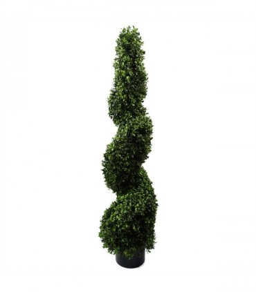 120cm Sprial Buxus Artificial Tree UV Resistant Outdoor