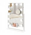 HOMCOM Hollywood Lighted Makeup Mirror with Magnifier, USB Port, Phone Holder