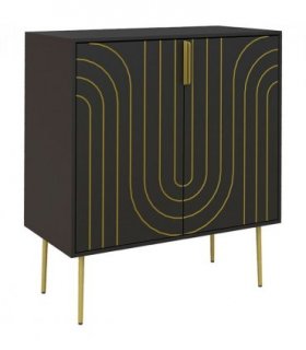 HOMCOM Freestanding Storage Cabinet with Adjustable Shelf for Living Room