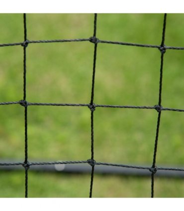 HOMCOM Rebounder Net Goal for Kids Adults Baseball Football Training Black