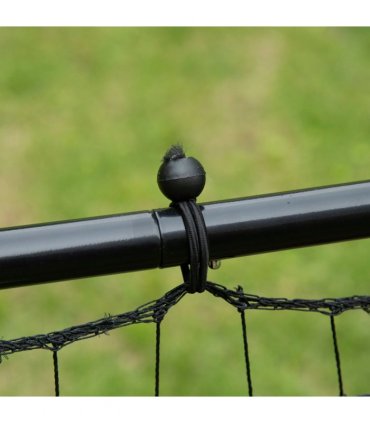 HOMCOM Rebounder Net Goal for Kids Adults Baseball Football Training Black
