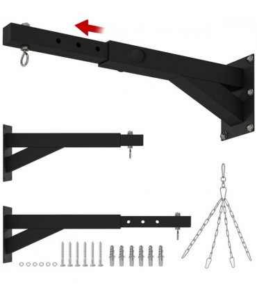 SPORTNOW 5-Length Adjustable Punch Bag Bracket for Boxing Punching Training