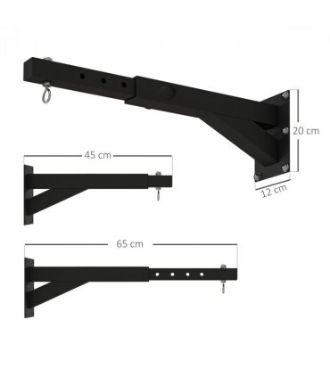 SPORTNOW 5-Length Adjustable Punch Bag Bracket for Boxing Punching Training