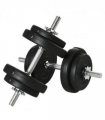 HOMCOM 20KG Adjustable Dumbbells Weight Set Hand Weight for Body Fitness
