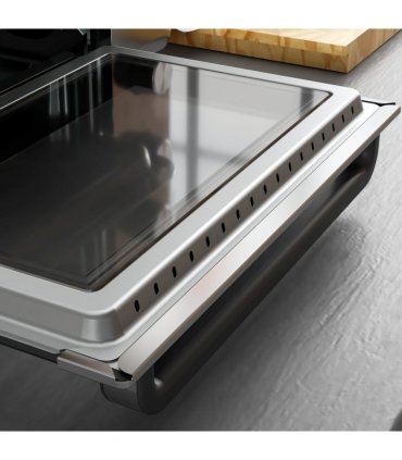 HOMCOM 30L Mini Oven with Adjustable Temperature, 60 Min Time 1600W, Silver