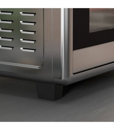 HOMCOM 30L Mini Oven with Adjustable Temperature, 60 Min Time 1600W, Silver