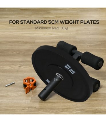 SPORTNOW Tib Bar Tibialis Trainer Fits 5cm/2" Weight Plates
