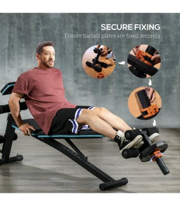 SPORTNOW Tib Bar Tibialis Trainer Fits 5cm/2" Weight Plates