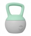 SPORTNOW 10KG Kettlebell with Soft Body and Non-Slip Handle, Grey and Green