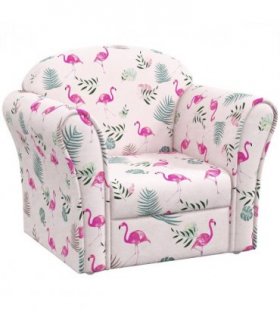AIYAPLAY Kids Sofa Chair with Flamingo Design for Bedroom, Playroom, Pink