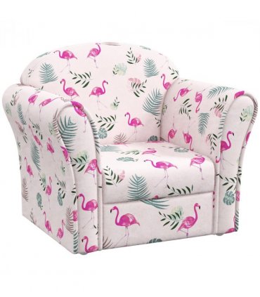 AIYAPLAY Kids Sofa Chair with Flamingo Design for Bedroom, Playroom, Pink