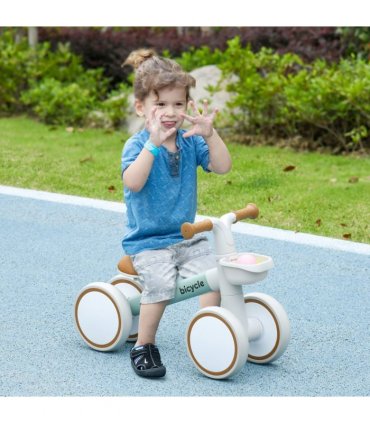 AIYAPLAY Kids Balance Bike for 1-3 Years Old with Adjustable Seat, Green