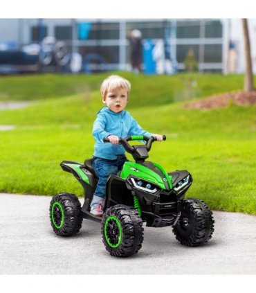HOMCOM 12V Electric Quad Bikes for Kids Ride On Car ATV Toy for 3-5 Years Green