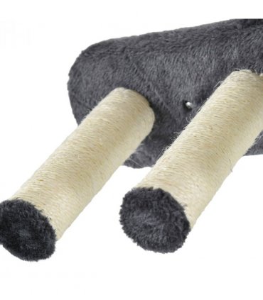 PawHut 4PCs Wall Mounted Cat Tree Cat Wall Shelves W/ Scratching Post Dark Grey