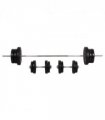 HOMCOM Dumbbells and Barbell Set with 65kg Adjustable Weights for Home Gym
