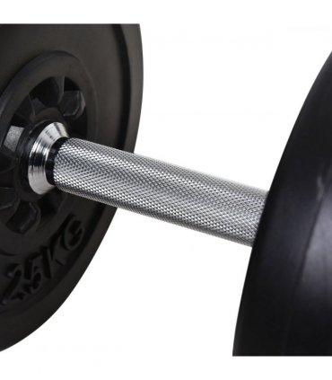 HOMCOM Dumbbells and Barbell Set with 65kg Adjustable Weights for Home Gym