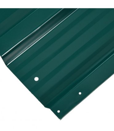 Outsunny Pack of 12 Metal Roofing Sheets for Greenhouse and Shed, Green