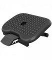 HOMCOM Foot Rest Adjustable Height and Angle Home Office Footstool Black