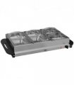 HOMCOM 4 Tray Electric Food Warmer Buffet Server with Adjustable Temp 300W
