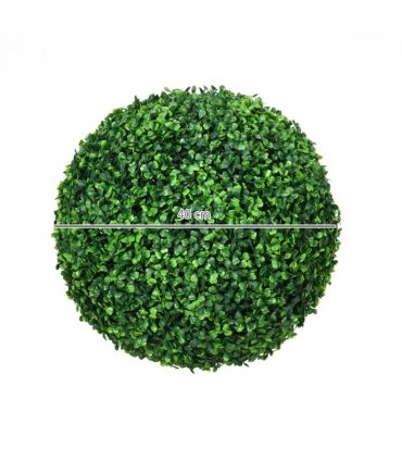 HOMCOM Set of 2 Artificial Topiary Balls Indoor Outdoor Faux Boxwood Balls