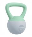 SPORTNOW 4KG Kettlebell with Soft Body and Non-Slip Handle, Grey and Green